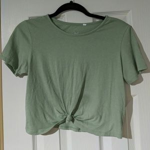 Light Green Crop Top
